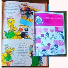 Load image into Gallery viewer, Vintage 1970s Sesame Street Library Books Set Books 1-6