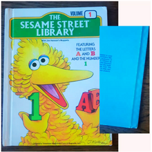 Load image into Gallery viewer, Vintage 1970s Sesame Street Library Books Set Books 1-6