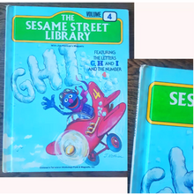 Load image into Gallery viewer, Vintage 1970s Sesame Street Library Books Set Books 1-6