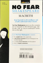 Load image into Gallery viewer, SPARK Notes: No Fear Shakespeare: Macbeth by William Shakespeare
