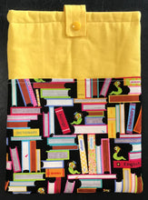 Load image into Gallery viewer, Book Sleeves - Yellow Bookworm
