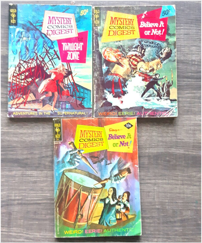 Vintage 1970s Comics - Set of 3 Mystery Comics Digests - The Twilight Zone & Ripley's Believe it or Not