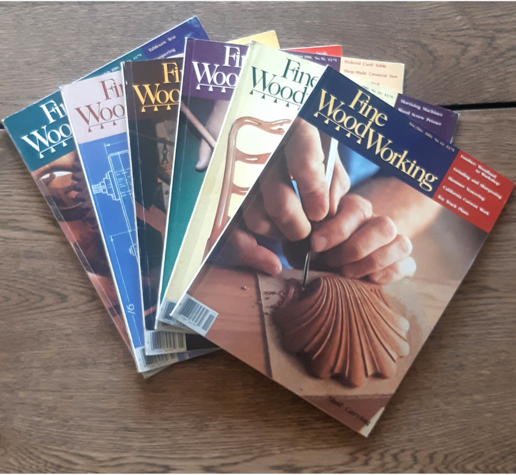 Fine Woodworking Full Set (6 Volumes) 1986 - #56-61 Vintage Magazines