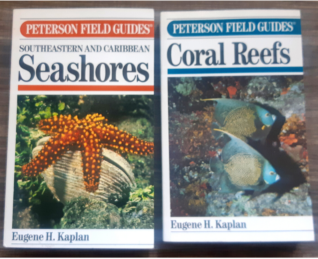 Coral Reefs & Southeastern and Caribbean Seashores: Set of 2 Vintage Peterson Field Guides