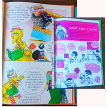 Load image into Gallery viewer, Vintage 1970s Sesame Street Library Books Set Books 1-6
