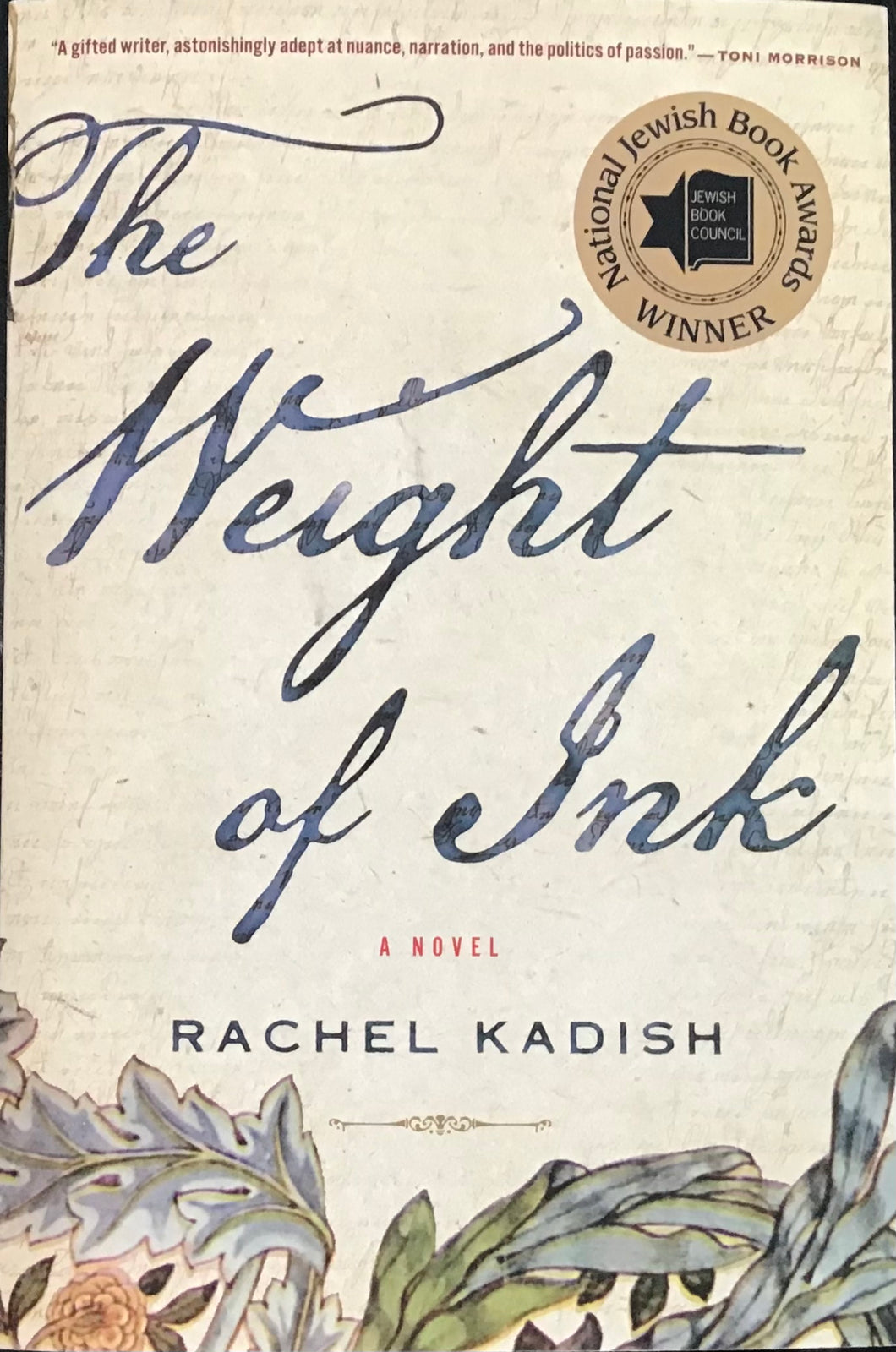 The Weight of Ink, Rachel Kadish