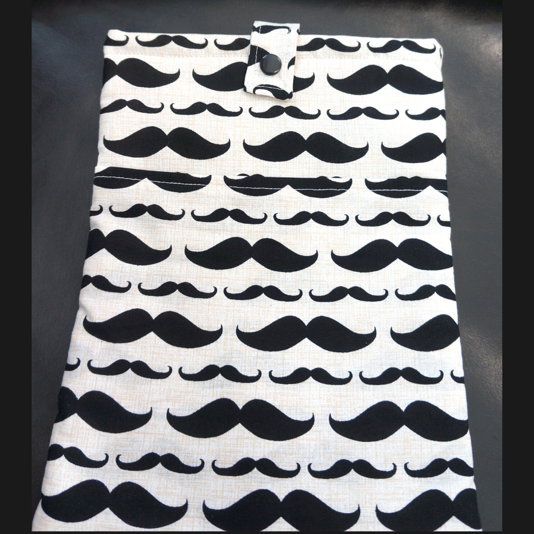 Book Sleeves - Mustache Movember Pattern