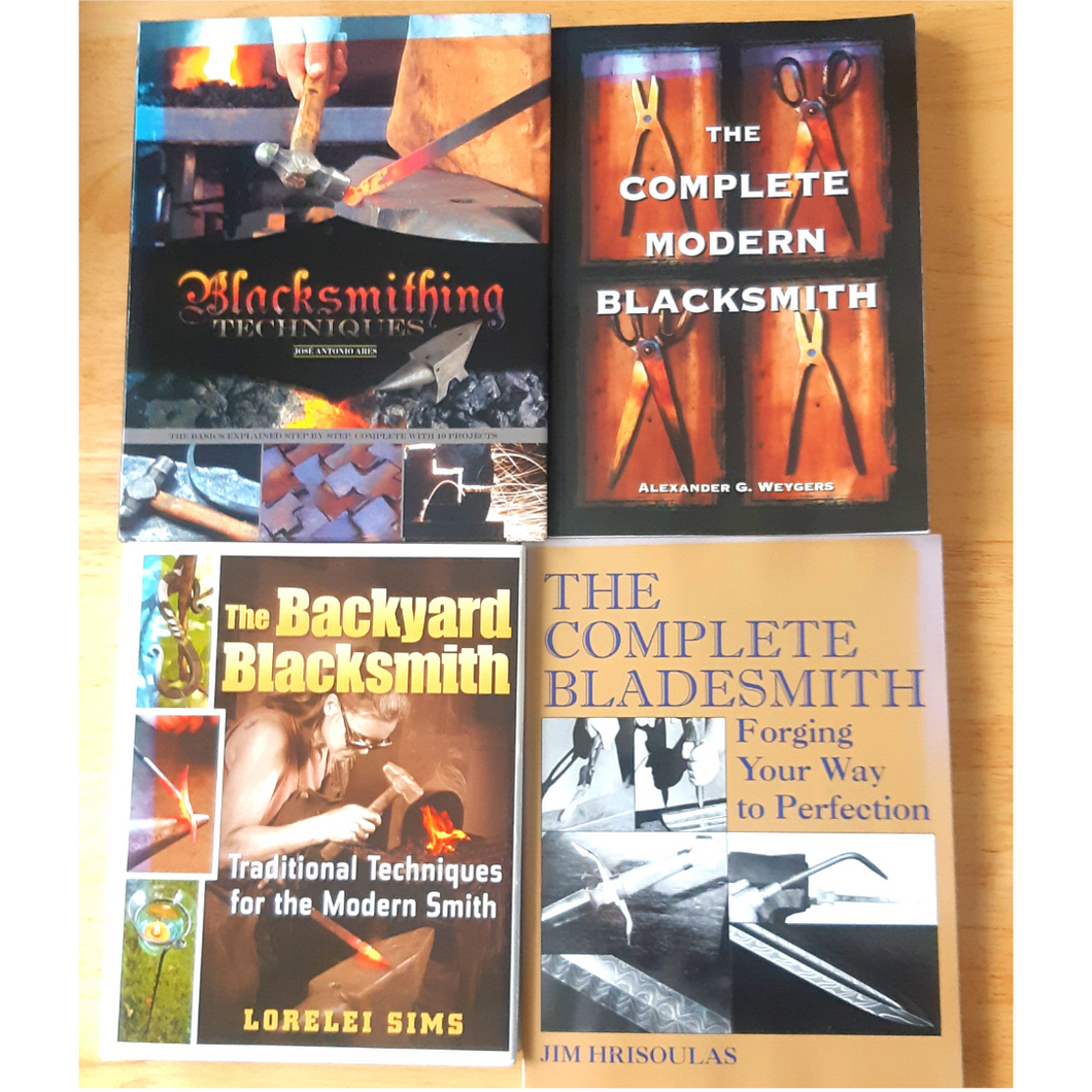 Set of 4 Blacksmithing Books - Guides, How-To's, Tools & Techniques